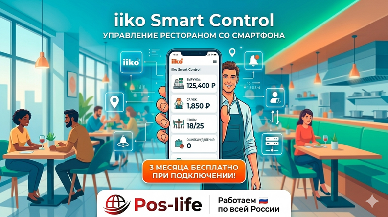 iiko Smart Control: как управлять рестораном со смартфона и держать всё под контролем
