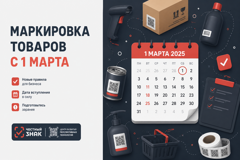 Новые правила маркировки товаров с 1 марта 2025 года: что изменится и как подготовиться