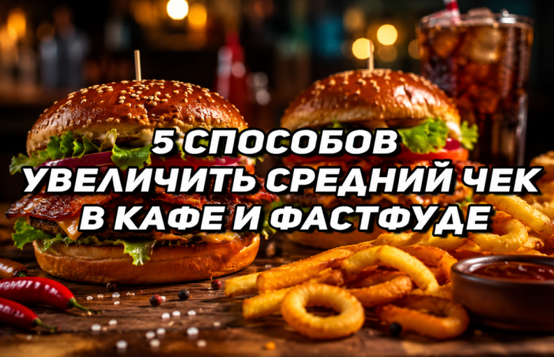 5 способов увеличить средний чек в кафе и фастфуде